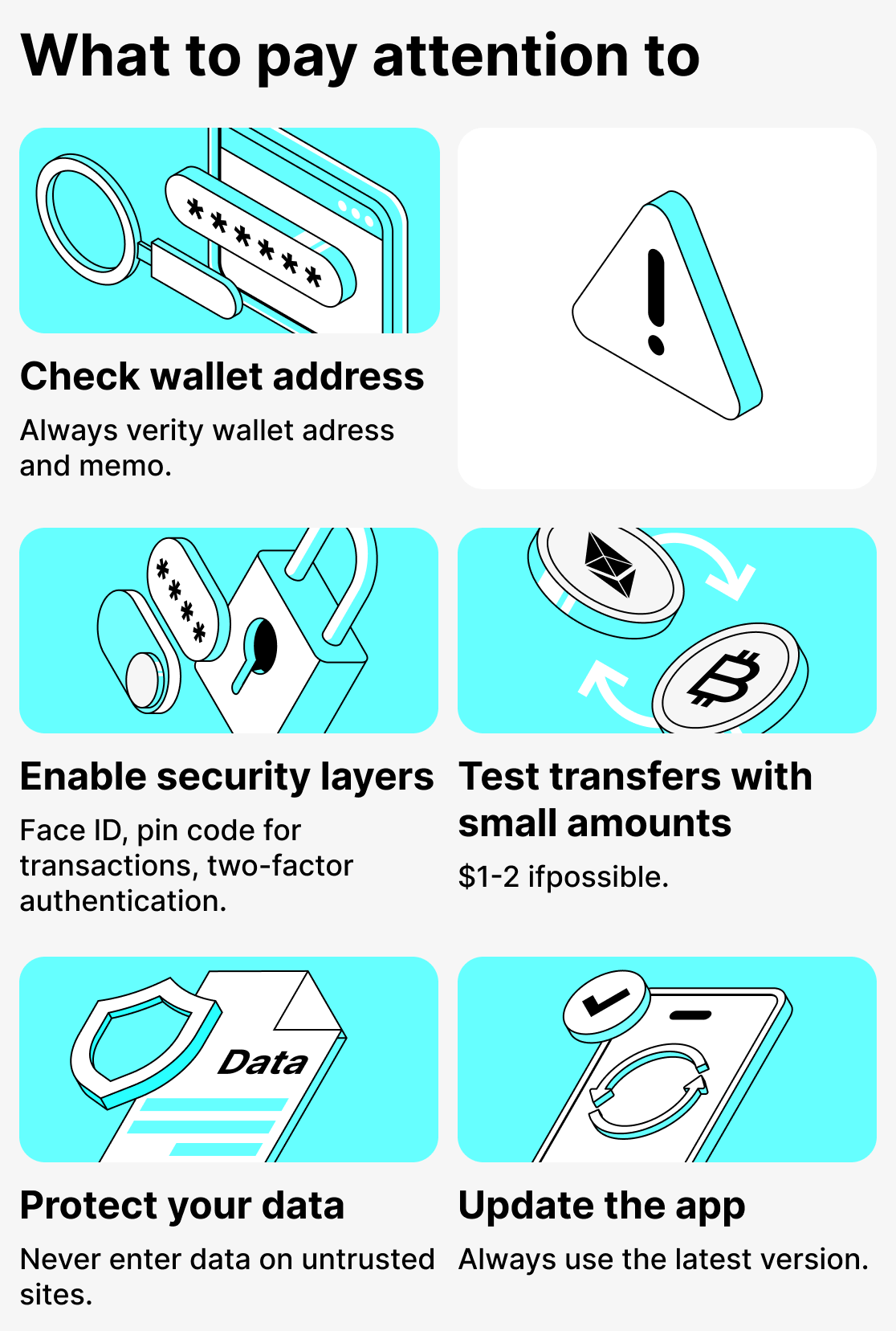 What to pay attention to when using crypto wallets