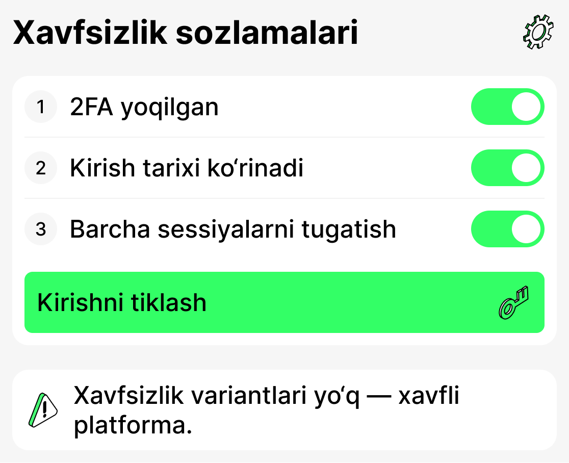 Нега хавфсизлик ва махфийлик муҳим