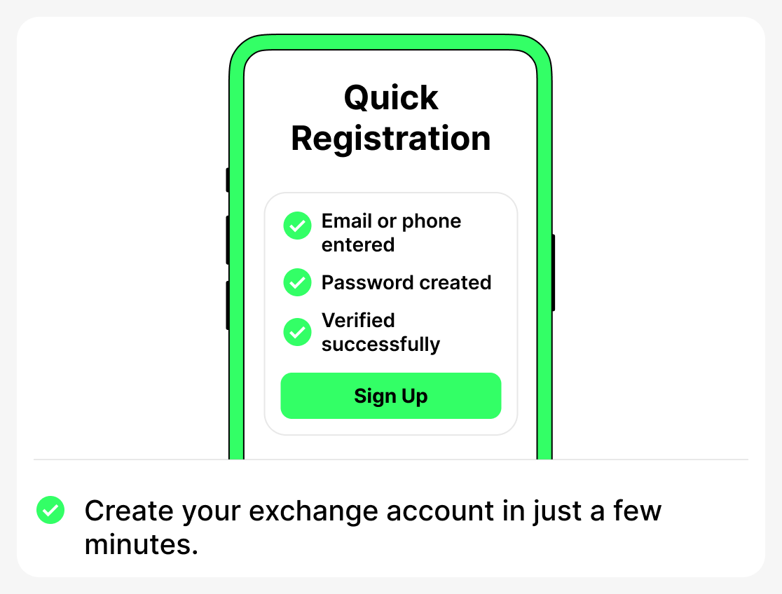 How to register on the exchange