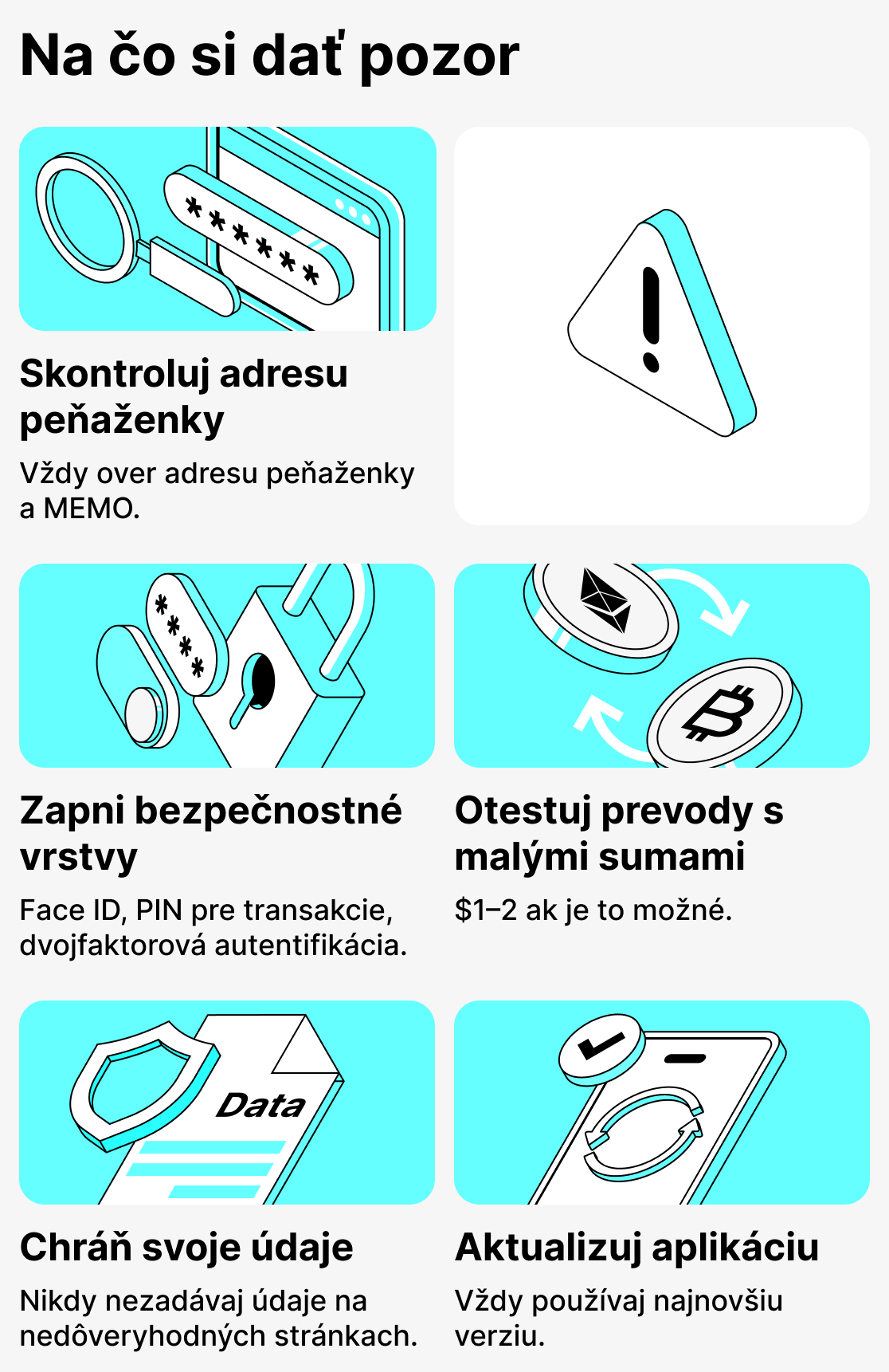 Na čo si dať pozor pri používaní krypto peňaženiek