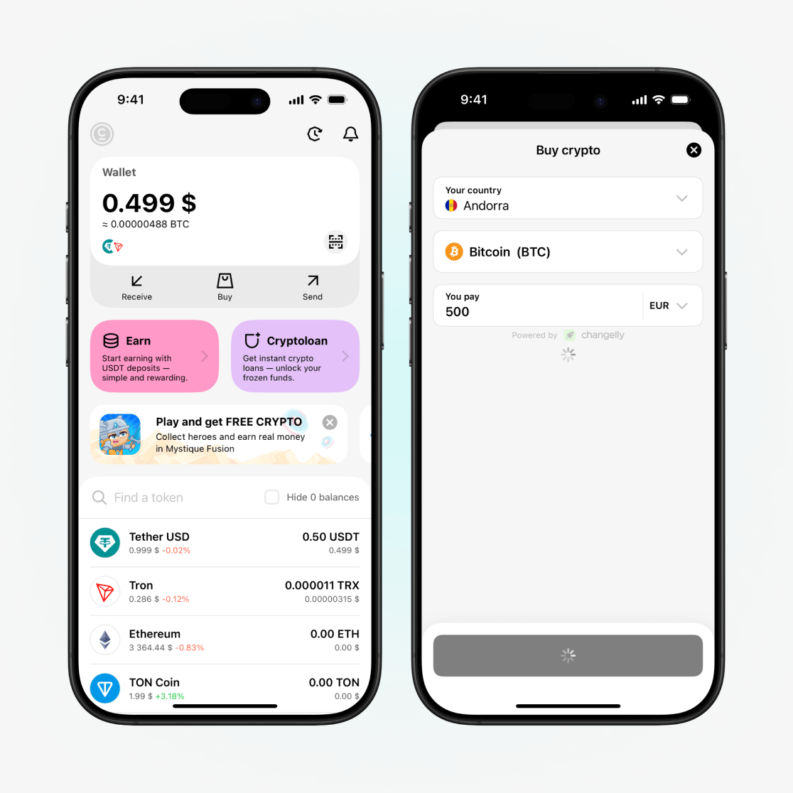 Sélectionnez la section Acheter