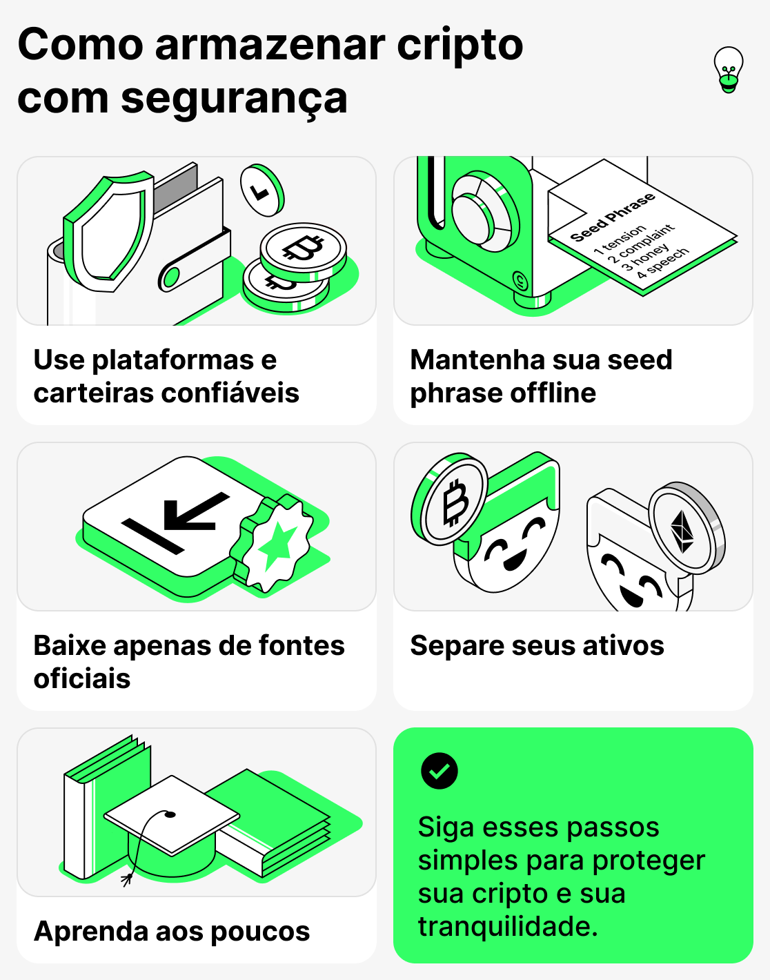 Como armazenar criptomoedas com segurança