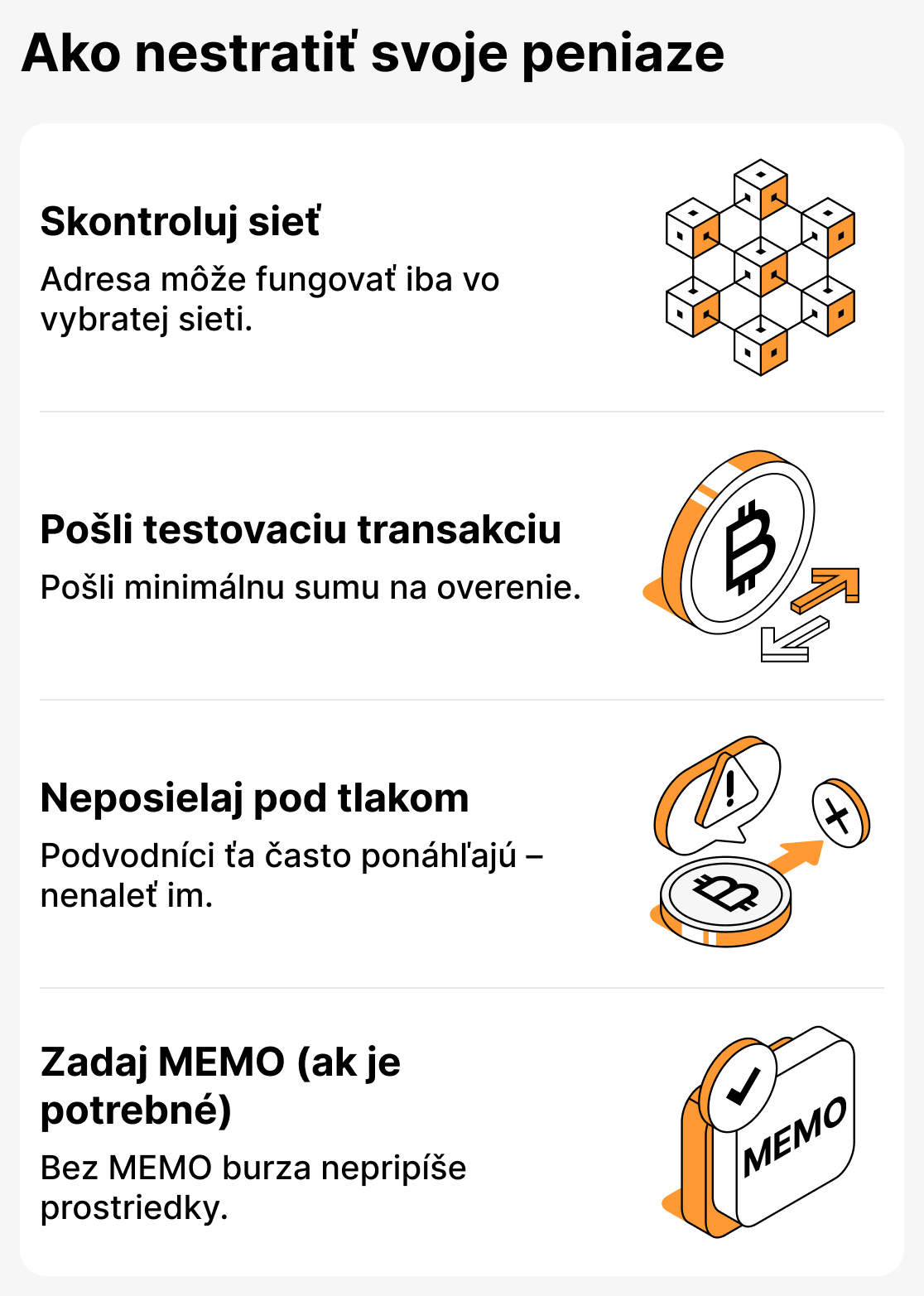 Ako sa vyhnúť strate prostriedkov pri prevode kryptomeny