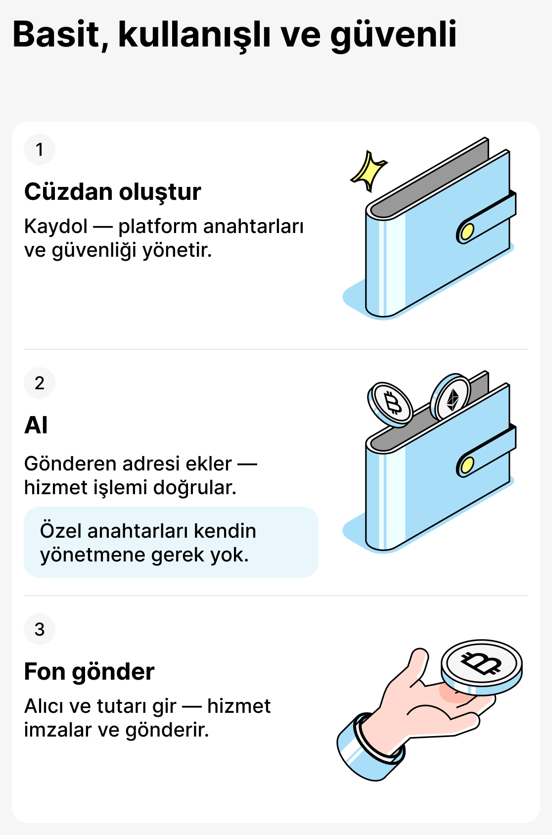 Saklama cüzdanları nasıl çalışır