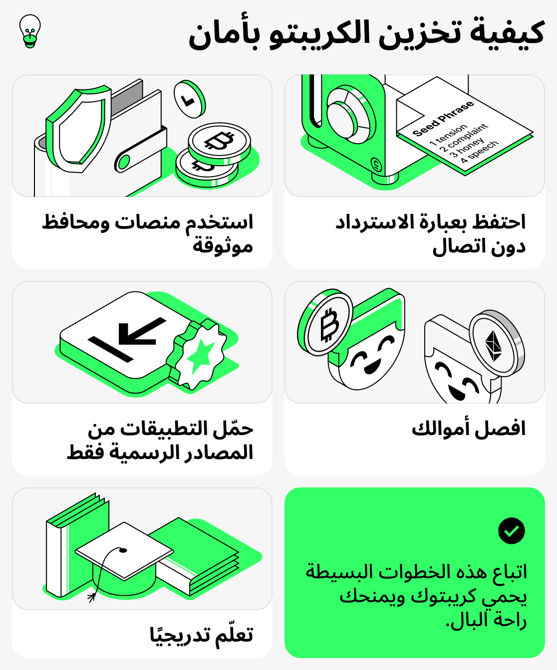 كيفية تخزين العملات المشفرة بأمان