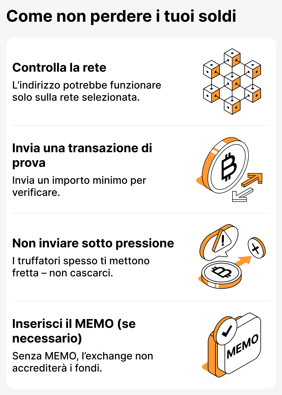 Come evitare di perdere fondi durante il trasferimento di criptovalute