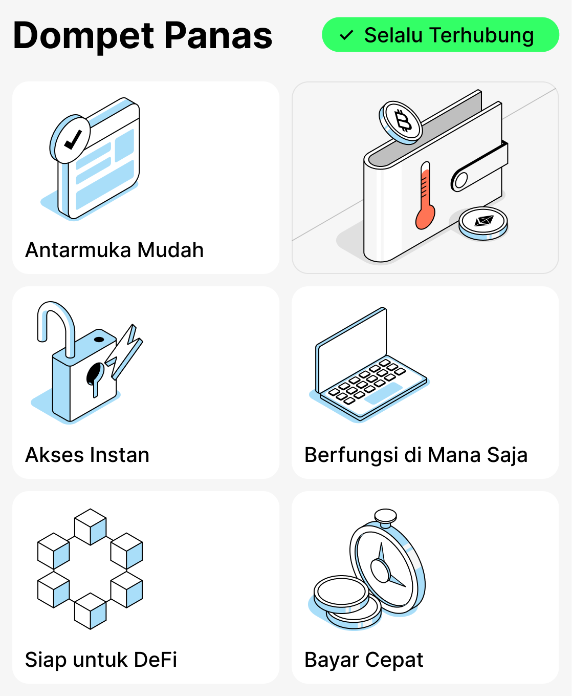 Apa itu dompet kripto panas?